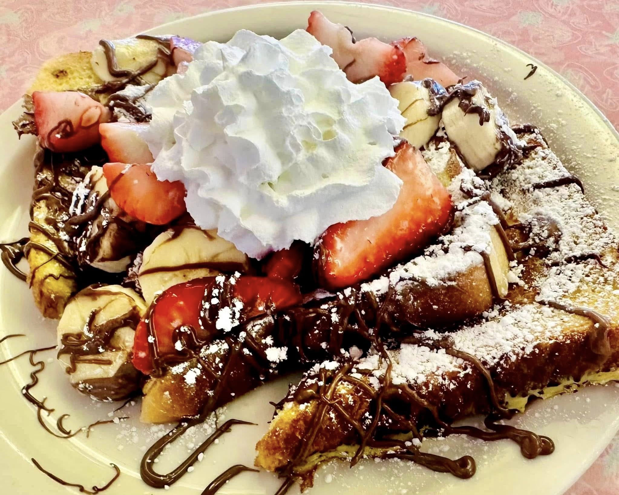 Classic thick-cut french toast breakfast platter